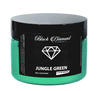 Black Diamond Jungle Green pigment container on a white background