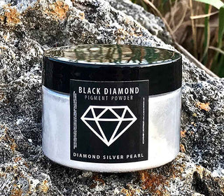 Black Diamond Pigments Jar. Diamond Silver Pearl