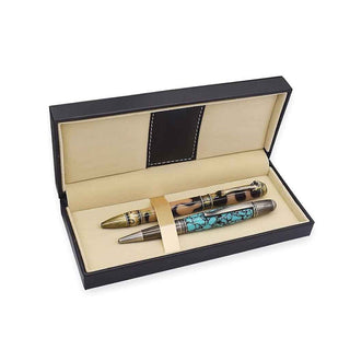 Black Leather Pen Box