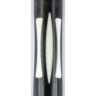 Black & White Graphite Stripe Rotacrylic pen blank - 3 Piece Set