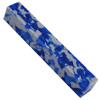 Blue & Grey Acrylic Pen Blank