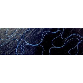 Blue Ribbon on Blue Acrylic Pen Blank AA-30