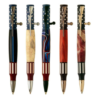 Bolt Action Pen Kits - Patriotic Ceramic