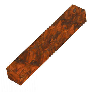Stabilized Box Elder Burl Pen Blanks. Orange