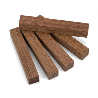 Brownheart pen blanks with rich brown color and distinctive grain patterns for custom pen turning, bottle stoppers, and premium woodworking projects. Group 1