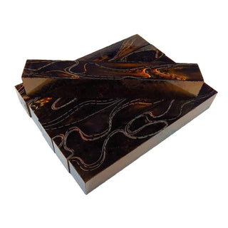 Burnt Copper Mesh Acrylic Pen Blank AA-59