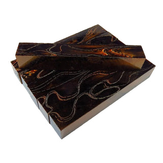 Burnt Copper Mesh Acrylic Pen Blank AA-59