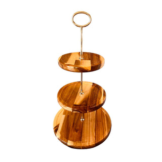 Tiered Cake Stand Project Kit hardware for creating custom three-tier serving stands from wood, resin, acrylic, or specialty materials. Wood