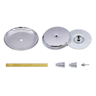 Candlestick & Drip Tray Kit - Chrome