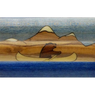 Canoeing Bear Inlay Kit - Sierra. Close up in sequence.