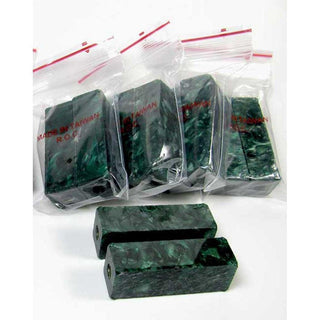 Christmas Pack Slimline AA Blanks - Drilled & Tubed 10 Pack - Green
