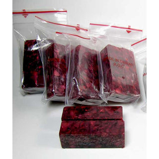 Christmas Pack Slimline AA Blanks - Drilled & Tubed 10 Pack - Red