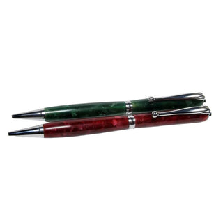 Christmas Pack Slimline AA Blanks - Drilled & Tubed 10 Pack - Red
