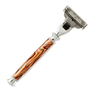 Classic Razor Kits (Mach3 Cartridges) with a wooden handle. Made Example