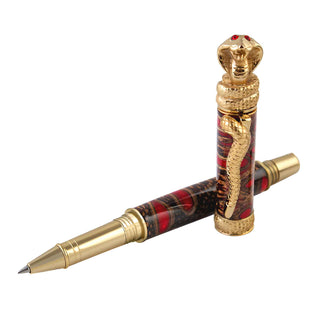 Cobra Rollerball Pen Kit. 24kt Gold