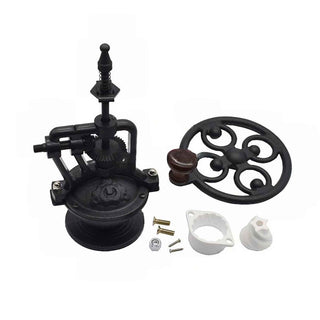 Antique Wheel Style Coffee Grinder Kit components