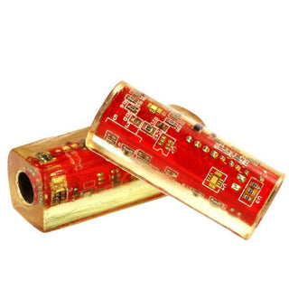 Computer Circuit Board 3D Pen Blanks - Cigar Pen - Red. Alt view.