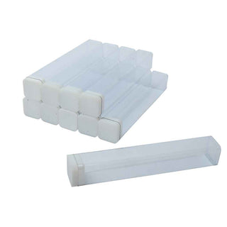 Crystal Clear Display Tubes - 10 Pack