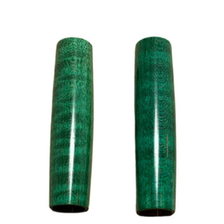 Curly Maple Pen Blanks - Stabilized & Dyed Green