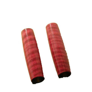 Curly Maple Pen Blanks - Stabilized & Dyed Red
