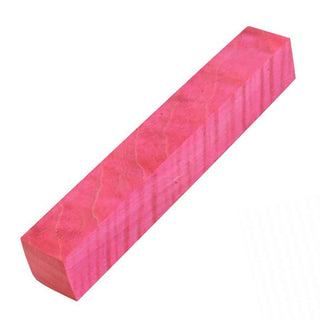 Stabilized Curly Maple Pen Blanks. Pink