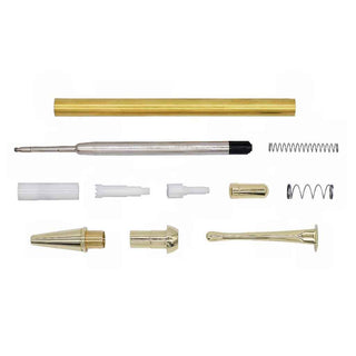 Dawn Click Pen Kits. Gold finish - Parts