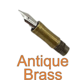 Diamond Knurl Convertible Pen Kit - Antique Brass