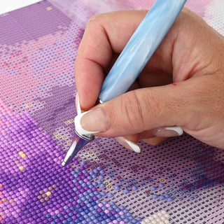 Interchangeable Diamond Painting Tool Kit Set (PSI) Chrome. In use.