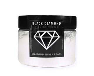 Jar of Black Diamond pigment powder with a black label on a white background