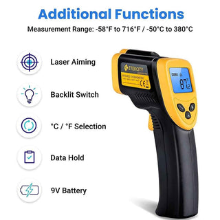 Digital Infrared Laser Temperature Gun 9V
