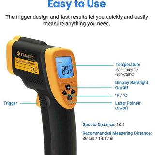 Digital Infrared Laser Temperature Gun 9V
