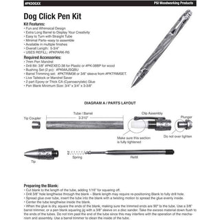 Dog Click Pen Kits