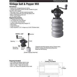 EZ-Assemble Salt & Pepper Mill Starter Set - 2 Mill Starter