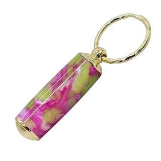 Eco Pill Holder Key Ring Kit in Gold Finish
