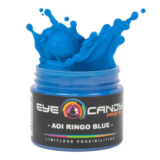 Jar of aoi ringo blue with 'EYE Candy Paste' branding on a white background