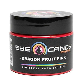 Jar of Eye Candy Paste in Dragon Fruit Pink color on a white background