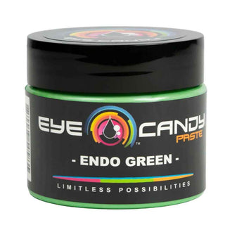 Jar of Eye Candy Paste Endo Green on a white background