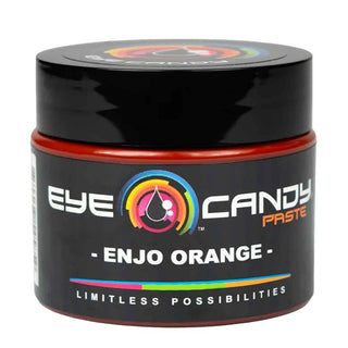 Jar of Eye Candy Paste Enjo Orange on a white background