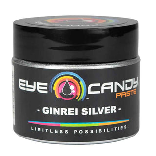 Jar of Eye Candy Paste Ginrei Silver on a white background
