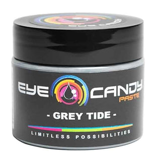 Jar of Eye Candy Paste Grey Tide on a white background