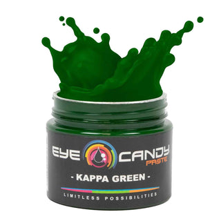 Kappa Green paste in a jar with 'Eye Candy Paste' branding on a white background
