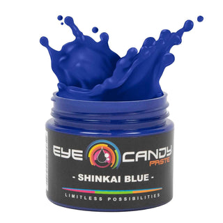 Jar of Eye Candy Paste Shinkai Blue on a white background