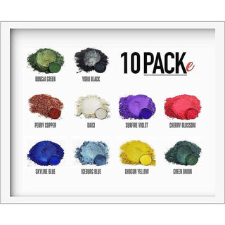 Eye Candy mica pigment powder variety pack for resin casting - Variety Pack Set E