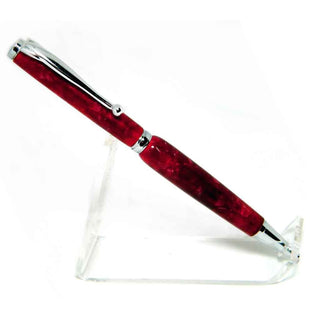 Fancy Chrome Slimline & Drilled Pen Blank Bundle - Choose Blank Color