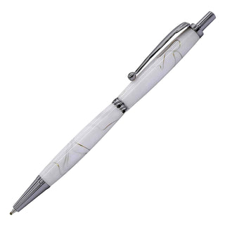 Fancy Slimline Click Pen Kits in Black Ti. Side view