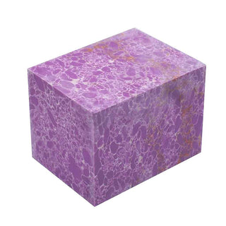 Faux-Stone Bottle Stopper Blanks - Charolite With White Web