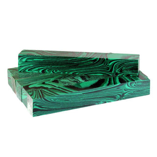 Faux-Stone Pen Blanks - Malachite