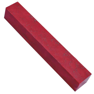 Faux-Stone Pen Blanks - Red With Silver Web