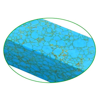 Faux-Stone Pen Blanks - Turquoise With Gold Veins