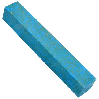 Faux-Stone Pen Blanks - Turquoise With Gold Veins